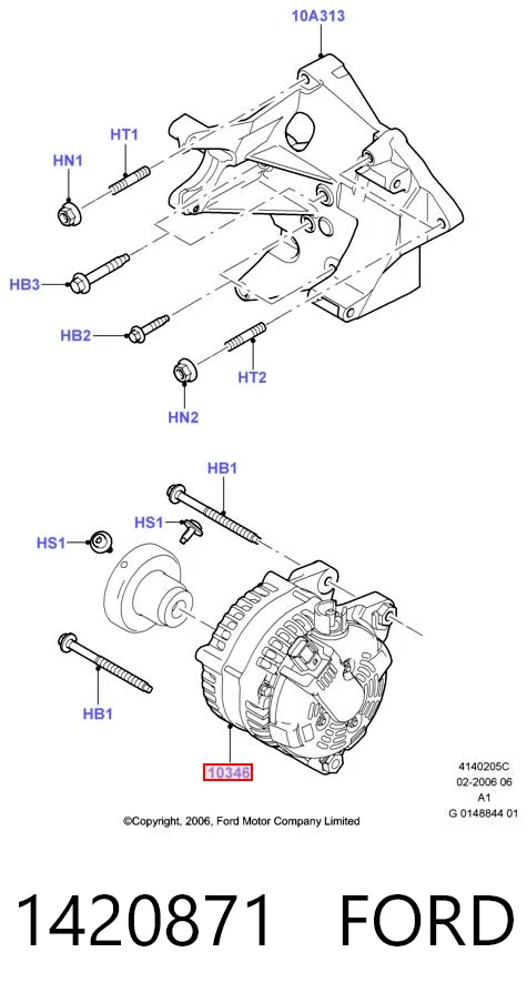 1420871 Ford Gerador