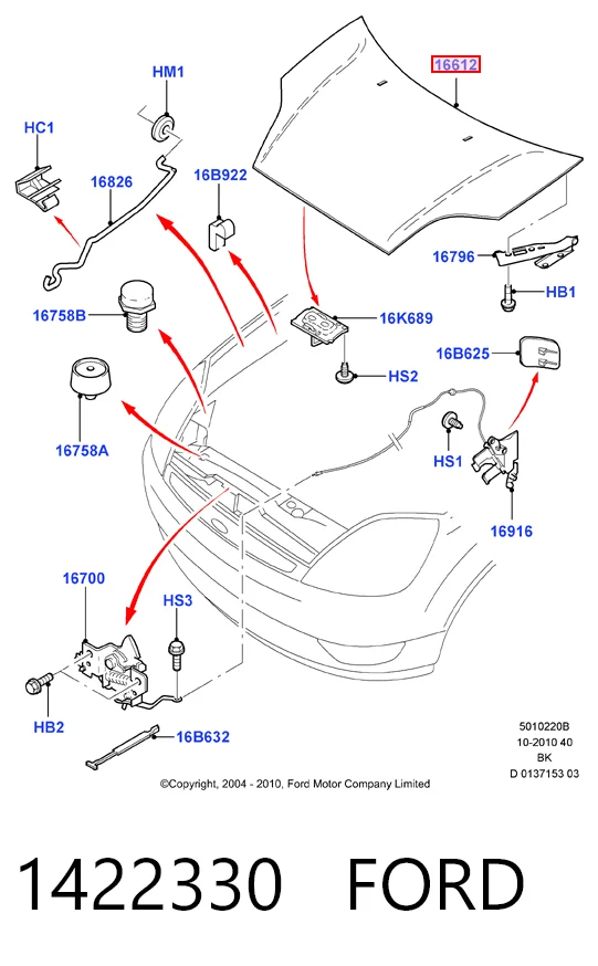Capota Ford Fiesta preço, a partir de 180,43 USD