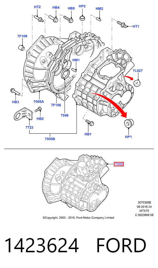 Caixa de Mudança montada (caixa mecânica de velocidades) para Mazda 3  BK12