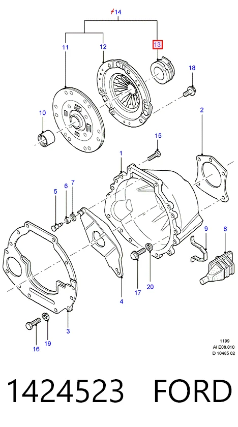 Compre Rolamento de liberação de embraiagem Ford Taunus 