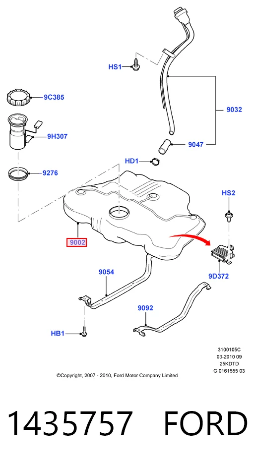 Tanque de combustível Ford Mondeo IV CA2 ao melhor preço