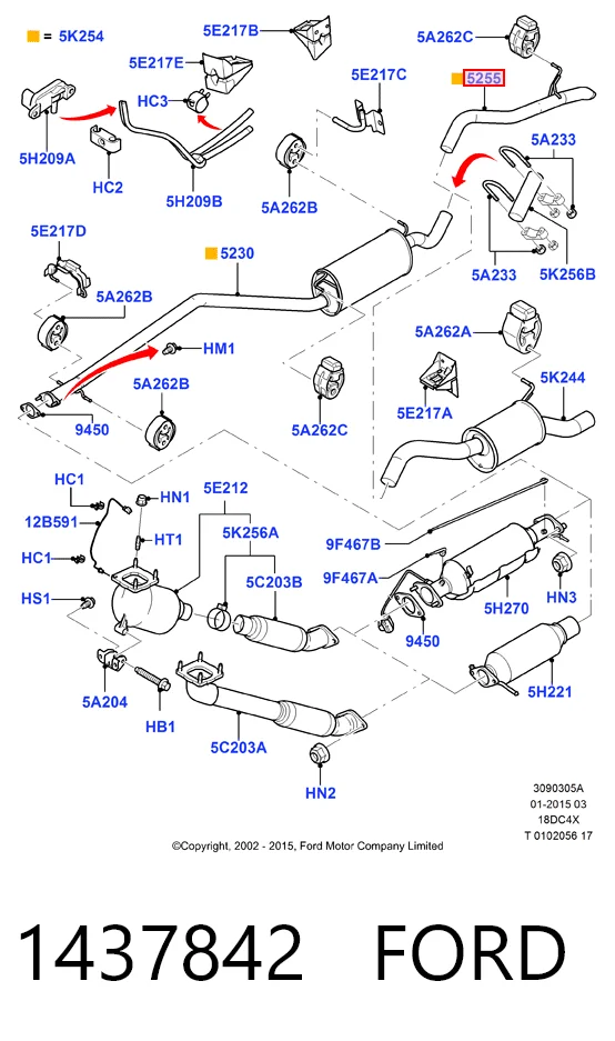  para Ford Connect  (PU2)