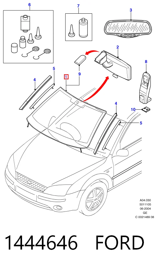  Pára-brisas Ford Mondeo III sedan (B4Y) (2000 - 2007) III
