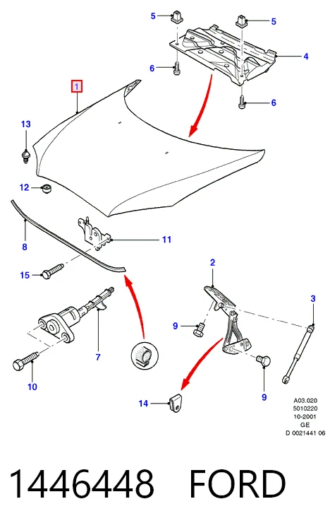 Capota para Ford Mondeo III B4Y