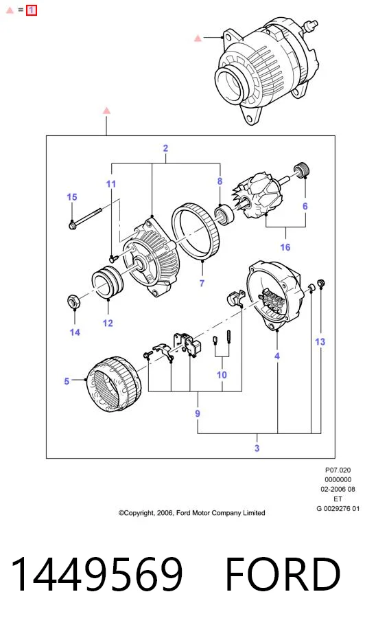 1449569 Ford Gerador