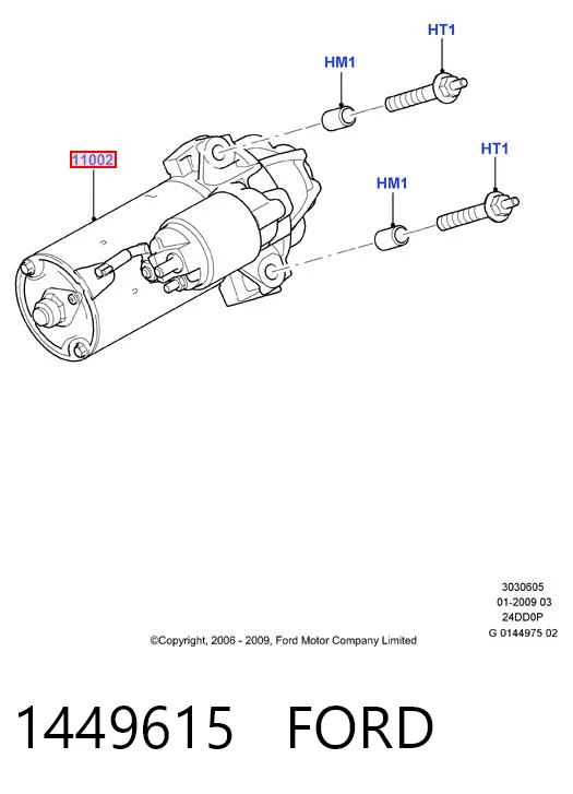 1449615 Ford Motor de arranco