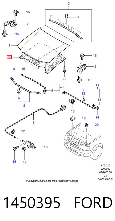 Isolamento de ruído da capota Ford Ranger  ET ao melhor preço