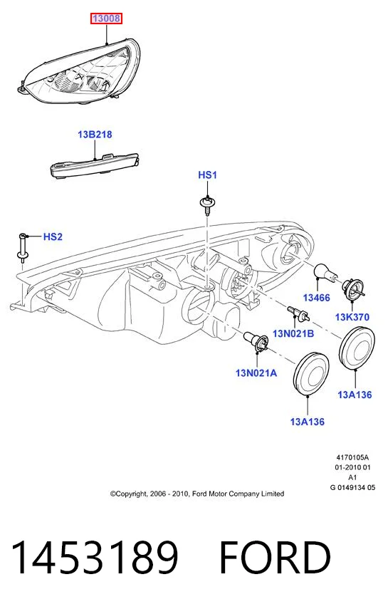 Compre Luz direita Ford Galaxy 