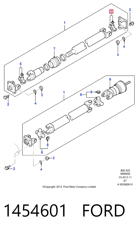 Cruzeta da junta universal dianteira Mazda SA672506XA preço, a partir de 14,07 USD