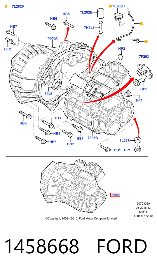  Caixa de Mudança montada (caixa mecânica de velocidades) Ford Galaxy II CA1 monovolume (WA6) (2006 - 2015) II CA1