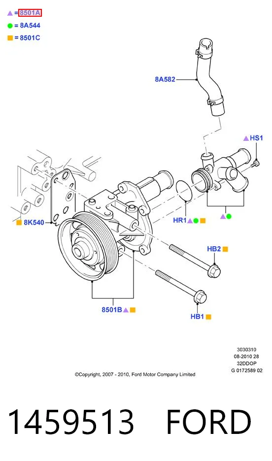 Compre 32382368 Volvo Bomba de água (bomba) de esfriamento