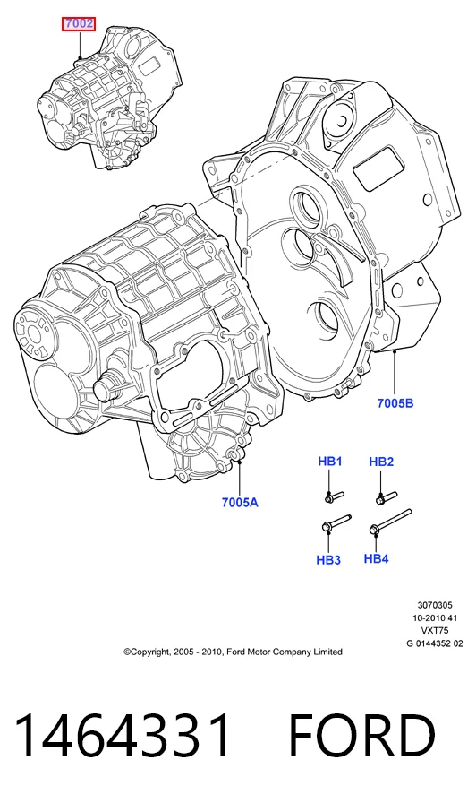 Caixa de Mudança montada (caixa mecânica de velocidades) Ford Transit preço, a partir de 342,35 USD