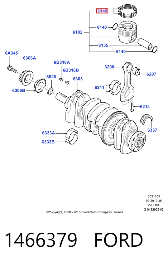 Anéis do pistão do compressor para 1 cilindro, STD Mitsubishi MN982121 preço, a partir de 44,84 USD