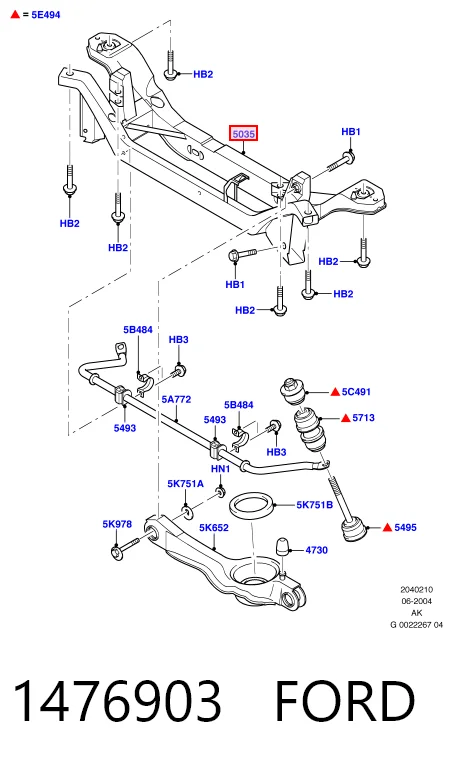Viga de suspensão traseira (plataforma veicular) para Ford Focus DFW