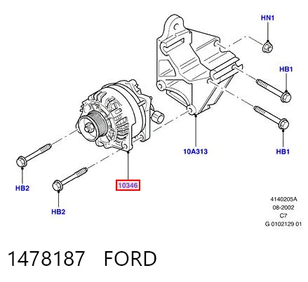 1478187 Ford Gerador