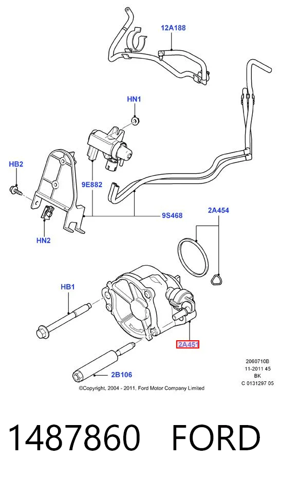 Bomba a vácuo para Ford Focus II DA, HCP, DP