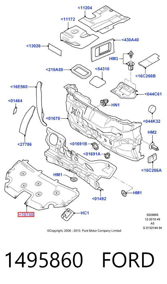 Isolamento de ruído da capota Ford C-Max  DM2 ao melhor preço