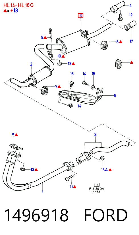 Compre Silenciador, parte traseira Peugeot 205 1