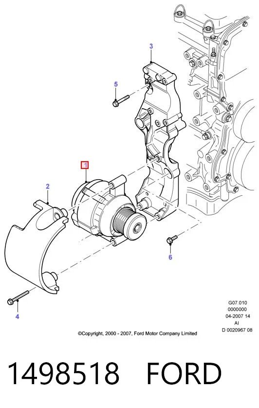 1498518 Ford Gerador
