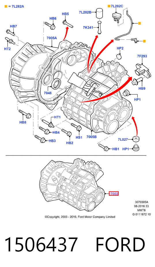 Caixa de Mudança montada (caixa mecânica de velocidades) para Ford S-Max  CA1