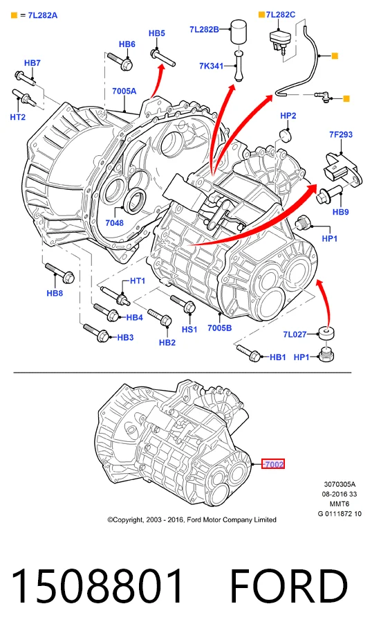 Caixa de Mudança montada (caixa mecânica de velocidades) Ford Mondeo IV CA2