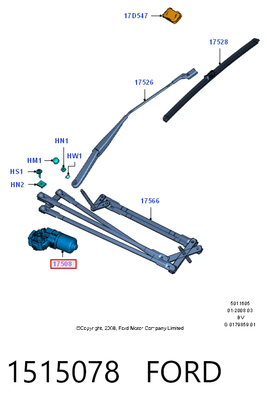 Motor de limpador pára-brisas do pára-brisas Ford Kuga preço, a partir de 87,86 USD