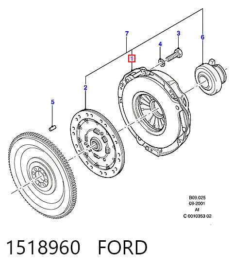Cesta de embraiagem Ford Transit III V