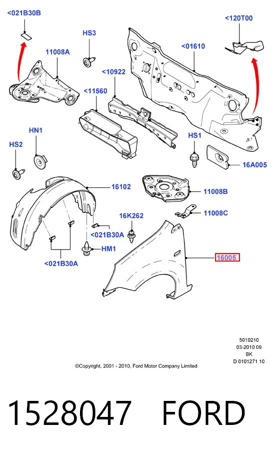 Fiesta V hatchback (2001-2008) original desde 89,70 €