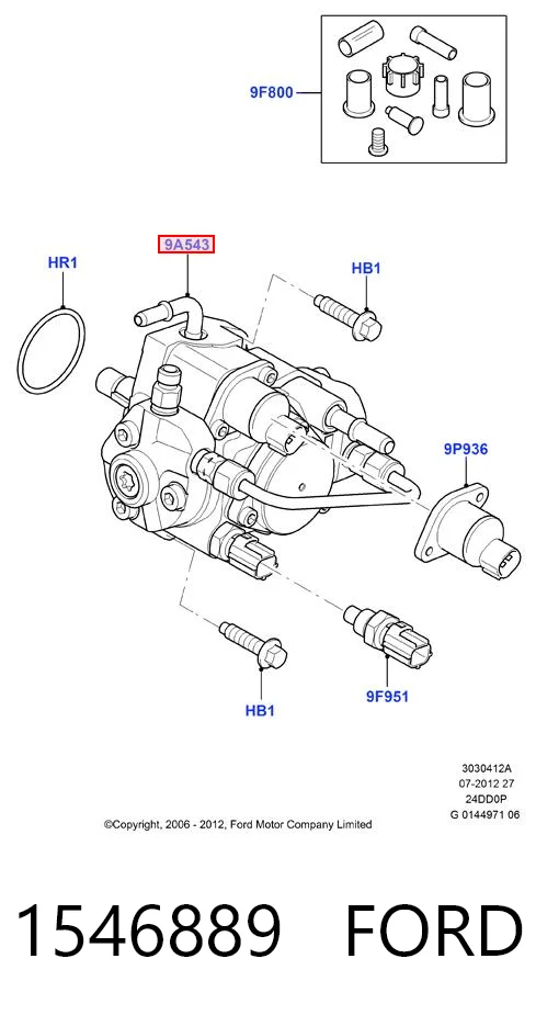 1546889 Ford Bomba de combustível de pressão alta