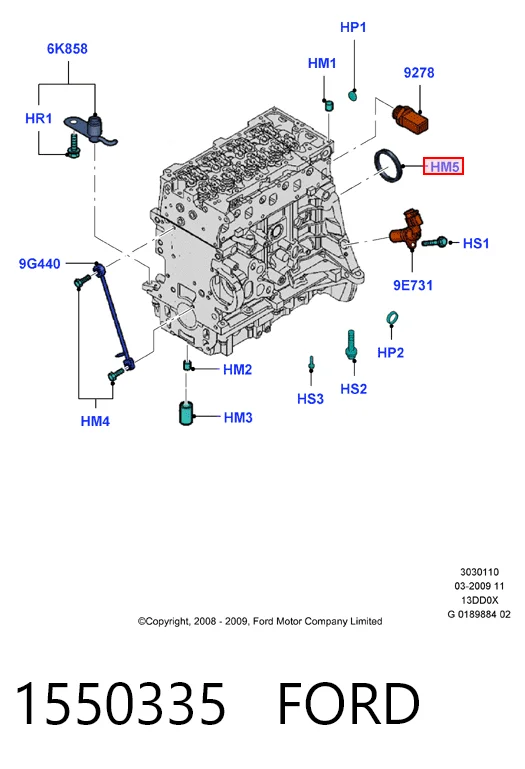 Compre Vedação traseira de cambota de motor Fiat Linea 