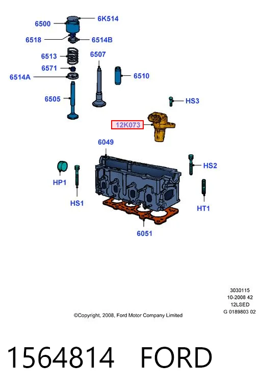 1564814 Ford Sensor de posição da árvore distribuidora