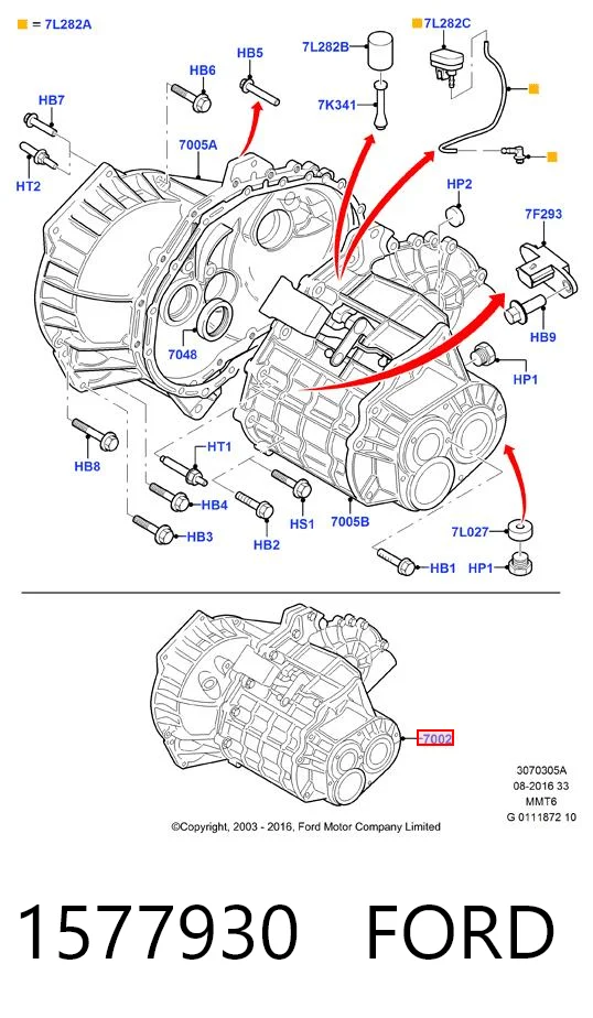Caixa de Mudança montada (caixa mecânica de velocidades) Ford Kuga II CBS