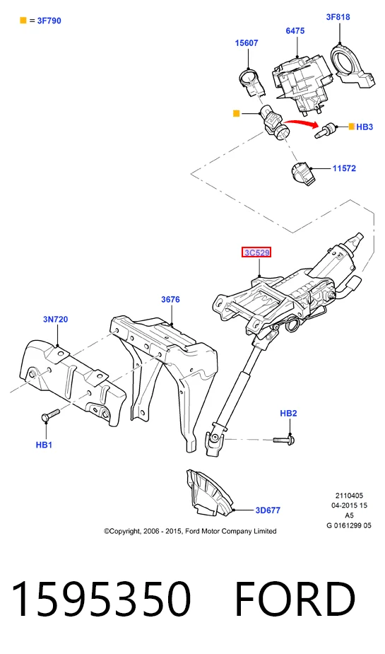 Compre Coluna da direção Ford Focus 2
