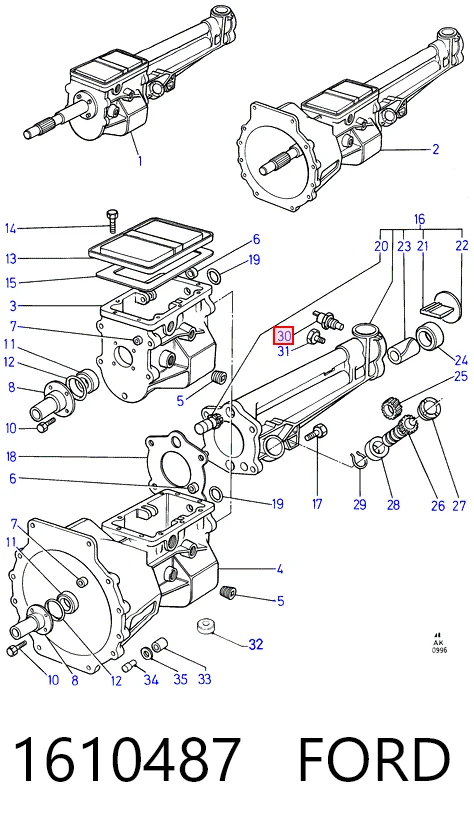 Sensor de ativação das luzes de marcha à ré para Ford Sierra I GBC