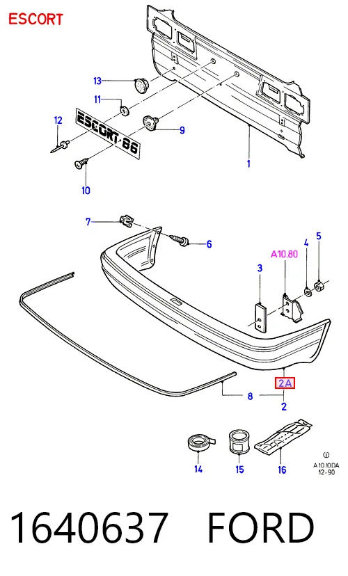 Preço da peça  Escort IV hatchback