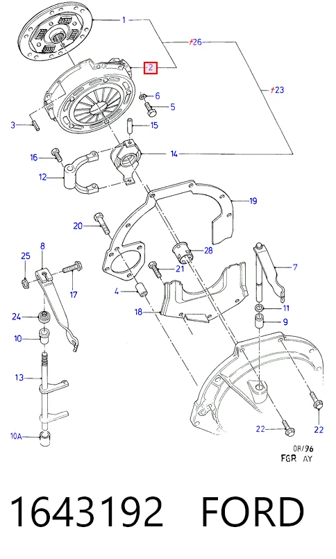 Cesta de embraiagem Ford Escort preço, a partir de 54,85 USD