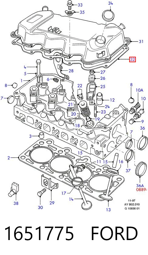  para Ford Escort III (ALD)