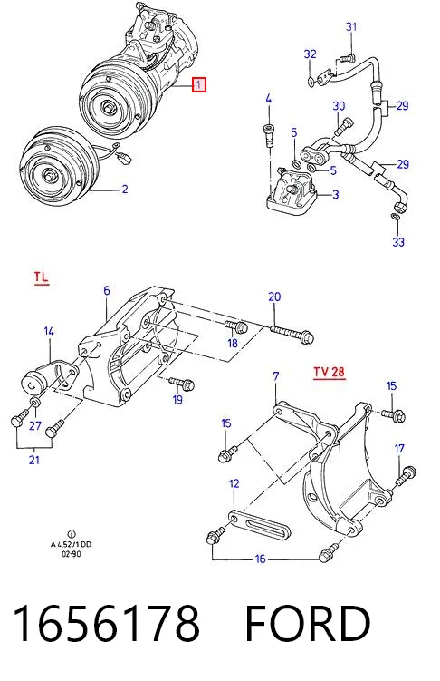 Compre Compressor de aparelho de ar condicionado Ford Sierra 2