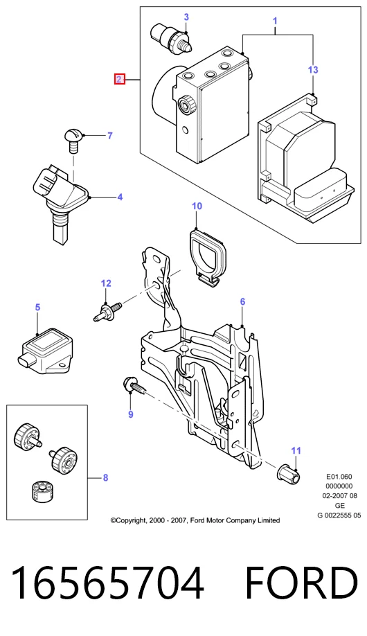 0265225340 Bosch Unidade hidráulico de controlo ABS