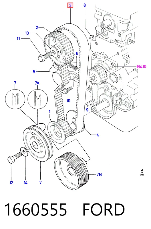 Correia do mecanismo de distribuição de gás Continental/Siemens CT688