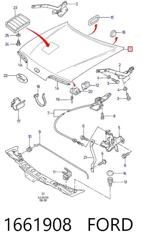Capota para Ford Sierra II BNG