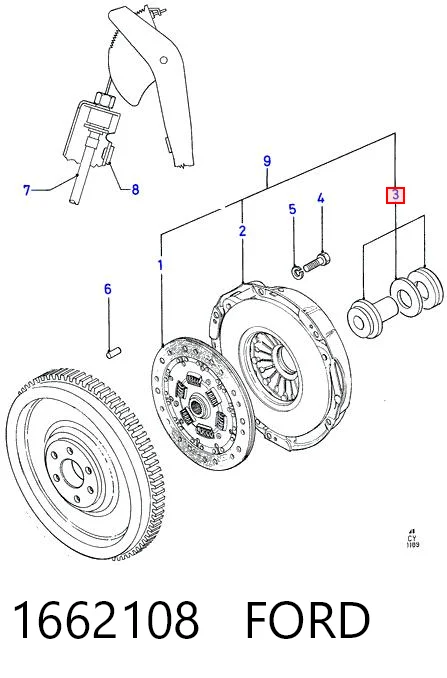 Compre Rolamento de liberação de embraiagem Ford Transit 3