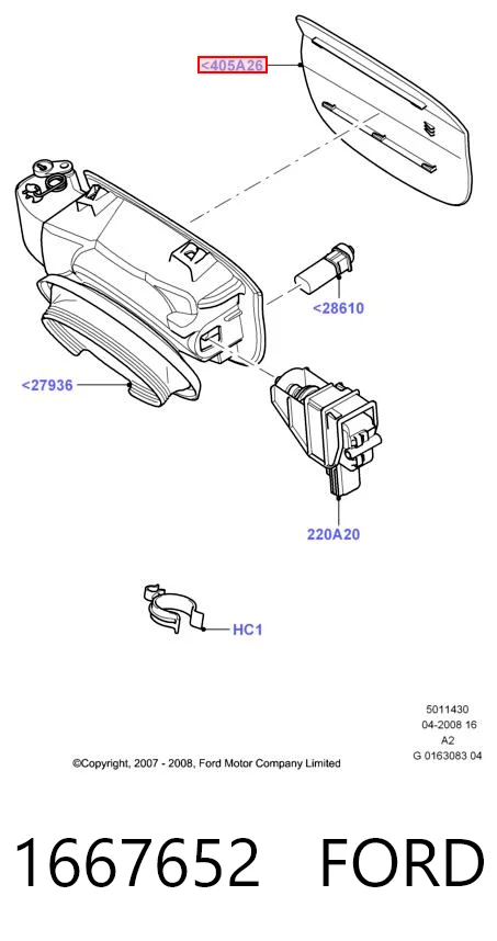 Alcapão do tanque de combustível para Ford Mondeo IV CA2