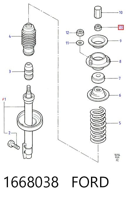 Compre 38047 Lemforder Parafuso de fixação de braço oscilante dianteiro, kit