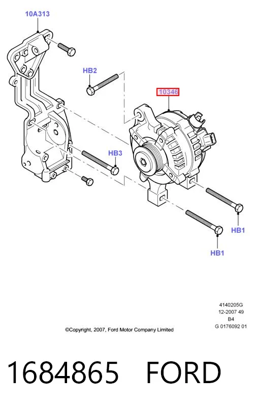 1684865 Ford Gerador