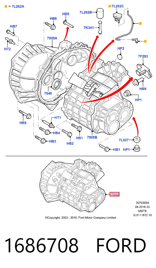  Caixa de Mudança montada (caixa mecânica de velocidades) Ford Kuga II SUV (CBS) (2012 - 2019) II