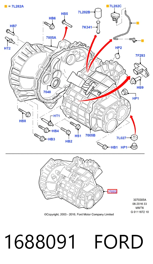 Compre Caixa de Mudança montada (caixa mecânica de velocidades) Ford Kuga 2