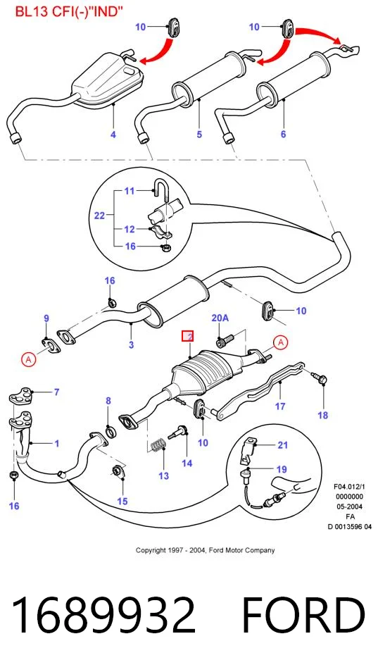 Compre Convertidor - catalisador Ford Escort 