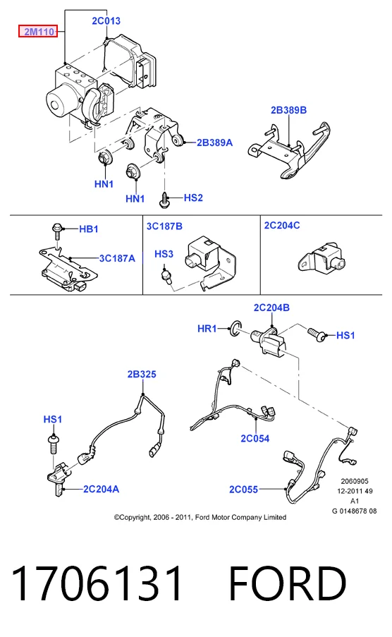 Unidade hidráulico de controlo ABS para Ford S-Max  CA1