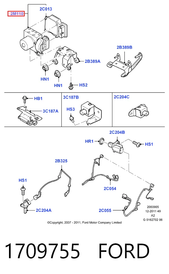 Unidade hidráulico de controlo ABS para Ford S-Max  CA1